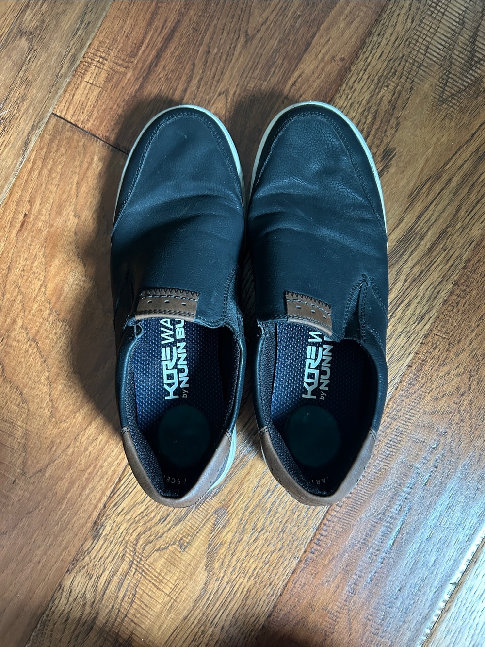 NUNN BUSH MENS Kore City Walk Moc Toe Slip-On  - Size 8 - Black